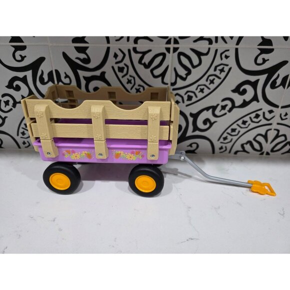 American Girl Wellie Wishers Garden Purple Wagon So Cute! - Picture 1 of 6